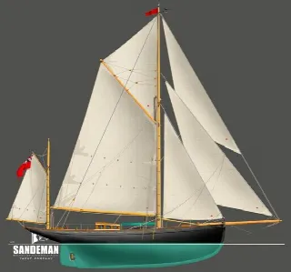 Foto 4 di 9: Classic Gaff Yawl Ashley Butler Mayflower 50 Gaff Yawl 2012